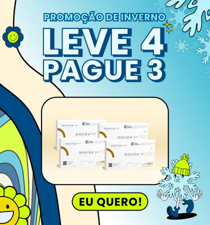 Promoção leve 4 e pague 3 na Bioview Sihy Asférica. 