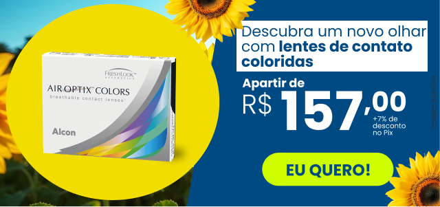 Linha Air Optix a partir de R$157,00 + 07 OFF no pix!