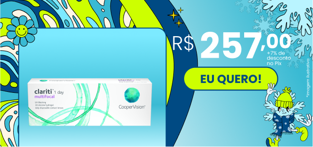 Promoção Clariti 1 Day Multifocal Leve 4 e Pague 3.