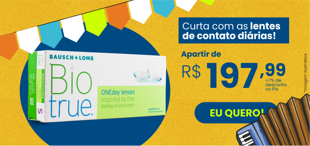 Lente de contato diária Biotrue 