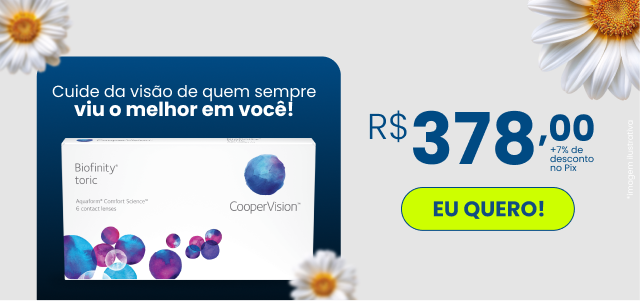 Cuide da visão de quem sempre viu o melhor em você!