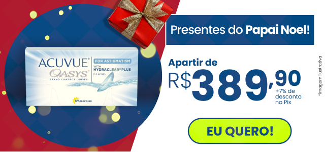 Presente do Papai Noel acuvue oasys