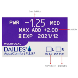 DAILIES AQUA COMFORT PLUS MULTIFOCAL